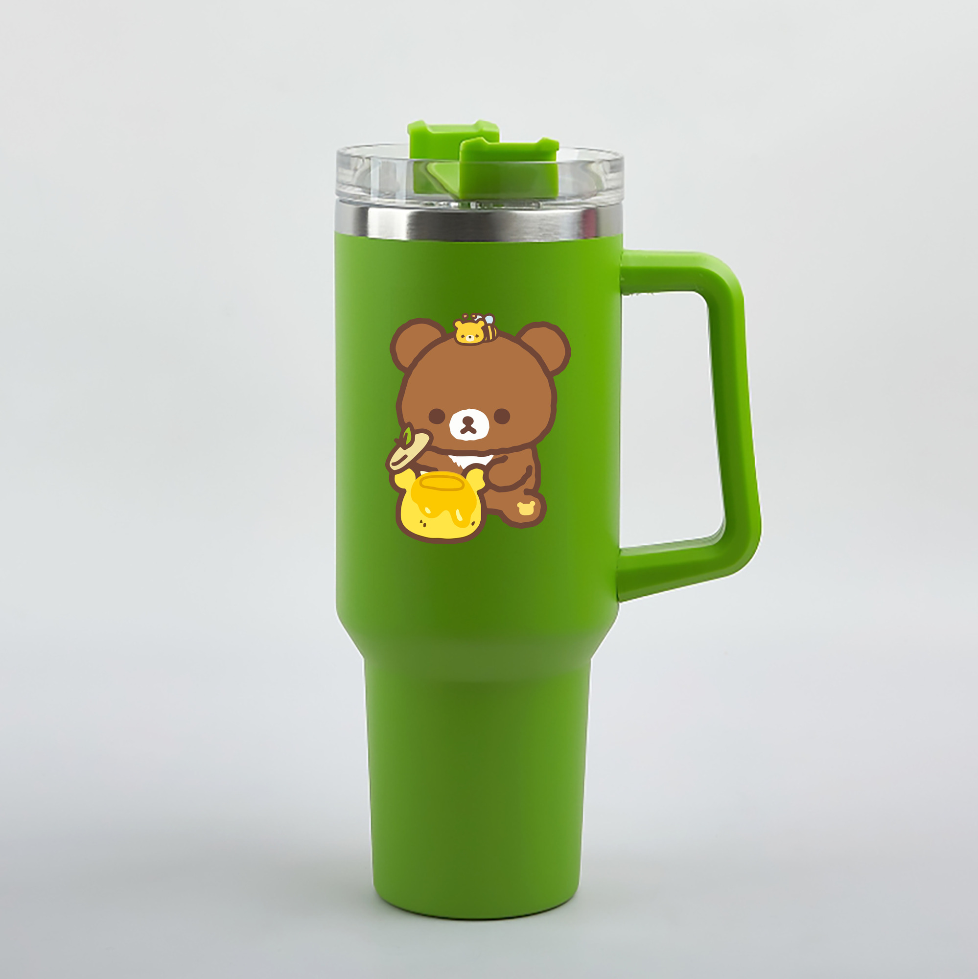 （画像用） リラックマ リラックマ キイロイトリ Rilakkuma Korilakkuma Kiiroitori 1200mL車用タンブラー（カラープリント）